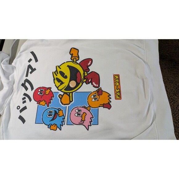 Pac-Man Japanese Pullover Hoodie Size L - Picture 9 of 10